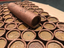Load image into Gallery viewer, TIGHTLY CRIMPED ROLLS OF OLD WRAPPED WHEAT PENNIES
