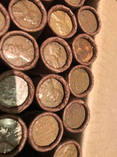 Load image into Gallery viewer, TIGHTLY CRIMPED ROLLS OF OLD WRAPPED WHEAT PENNIES
