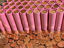 Load image into Gallery viewer, VINTAGE PINK BANK ROLL WITH A BU WHEAT SHOWING
