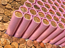 Load image into Gallery viewer, VINTAGE PINK BANK ROLL WITH A BU WHEAT SHOWING