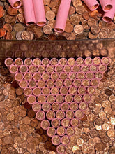 Load image into Gallery viewer, VINTAGE PINK BANK ROLL WITH A BU WHEAT SHOWING