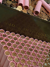 Load image into Gallery viewer, VINTAGE PINK BANK ROLL WITH A BU WHEAT SHOWING