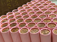 Load image into Gallery viewer, VINTAGE PINK BANK ROLL WITH A BU WHEAT SHOWING