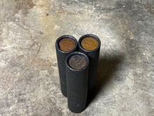 Load image into Gallery viewer, INDIAN HEAD CENT showing on end of old black unsearched us wheat penny roll cent coins estate collection sale lot hoard
