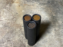 Load image into Gallery viewer, INDIAN HEAD CENT showing on end of old black unsearched us wheat penny roll cent coins estate collection sale lot hoard