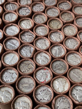 Load image into Gallery viewer, VINTAGE DARK BROWN BANK ROLL WITH A SILVER MERCURY DIME SHOWING