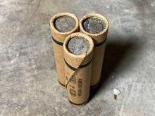 Load image into Gallery viewer, SILVER BARBER DIME showing on vintage unsearched old wheat penny window roll us coins estate collection cent sale lot hoard