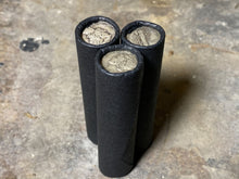 Load image into Gallery viewer, 1 SILVER MERCURY DIME showing on vintage unsearched old black wheat penny roll us coins estate collection cent sale pennies lot hoard