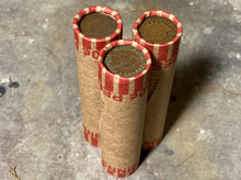 Load image into Gallery viewer, INDIAN HEAD CENTS showing on both ends of old unsearched us wheat penny roll coins estate lot hoard collection coin sale money
