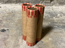 Load image into Gallery viewer, INDIAN HEAD CENTS showing on both ends of old unsearched us wheat penny roll coins estate lot hoard collection coin sale money