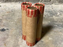 Load image into Gallery viewer, INDIAN HEAD CENTS showing on both ends of old unsearched us wheat penny roll coins estate lot hoard collection coin sale money