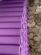 Load image into Gallery viewer, VINTAGE PURPLE BANK ROLL WITH A SILVER DIME SHOWING