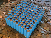 Load image into Gallery viewer, VINTAGE BLUE BANK ROLL WITH INDIAN HEAD CENTS SHOWING
