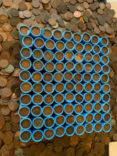 Load image into Gallery viewer, VINTAGE BLUE BANK ROLL WITH INDIAN HEAD CENTS SHOWING