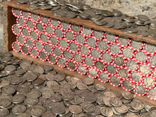 Load image into Gallery viewer, VINTAGE RED & WHITE BANK ROLL WITH A SILVER DIME SHOWING