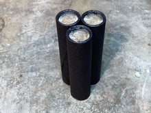 Load image into Gallery viewer, UNCIRCULATED SILVER DIME showing on end of old black unsearched wheat penny roll cent lot estate sale hoard coins collection