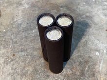 Load image into Gallery viewer, UNCIRCULATED SILVER DIME showing on end of old black unsearched wheat penny roll cent lot estate sale hoard coins collection