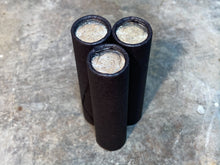 Load image into Gallery viewer, UNCIRCULATED SILVER DIME showing on end of old black unsearched wheat penny roll cent lot estate sale hoard coins collection