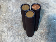 Load image into Gallery viewer, WHEAT PENNY ROLL black old unsearched wrapped us coin cents estate money hoard sale lot vintage pennies rolls cent coins