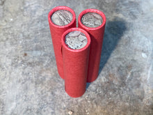 Load image into Gallery viewer, SILVER MERCURY DIME showing on vintage unsearched old red wheat penny roll us coins estate collection cent sale pennies lot hoard