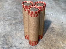 Load image into Gallery viewer, SILVER MERCURY DIME showing on old vintage unsearched old green wheat penny roll us coins estate hoard collection cent sale pennies lot