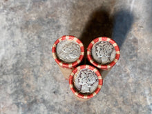 Load image into Gallery viewer, SILVER MERCURY DIME showing on old vintage unsearched old green wheat penny roll us coins estate hoard collection cent sale pennies lot