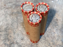 Load image into Gallery viewer, SILVER MERCURY DIME showing on old vintage unsearched old green wheat penny roll us coins estate hoard collection cent sale pennies lot