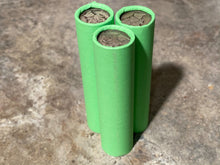 Load image into Gallery viewer, SILVER MERCURY DIME showing on vintage unsearched old light green wheat penny roll us coins estate collection cent sale pennies lot hoard