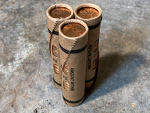 Load image into Gallery viewer, FULL ROLL UNCIRCULATED bu vintage window wrapped wheat cents us wheat penny roll coins estate lot sale vintage hoard collection hoard