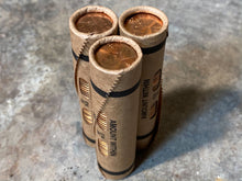 Load image into Gallery viewer, FULL ROLL UNCIRCULATED bu vintage window wrapped wheat cents us wheat penny roll coins estate lot sale vintage hoard collection hoard