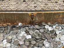 Load image into Gallery viewer, VINTAGE ROLLS OF WHEAT CENTS WITH BARBER DIMES SHOWING
