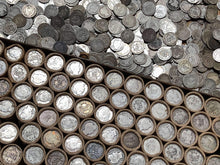 Load image into Gallery viewer, VINTAGE ROLLS OF WHEAT CENTS WITH BARBER DIMES SHOWING
