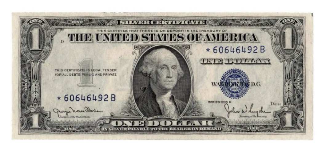 Blue Seal $1 Silver Certificate RARE