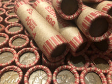 Load image into Gallery viewer, N.F. STRING & SON BANK WRAPPED ROLLS OF OLD WHEAT CENTS