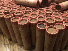 Load image into Gallery viewer, N.F. STRING &amp; SON BANK WRAPPED ROLLS OF OLD WHEAT CENTS
