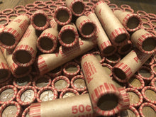 Load image into Gallery viewer, N.F. STRING &amp; SON BANK WRAPPED ROLLS OF OLD WHEAT CENTS
