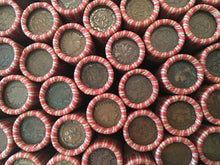 Load image into Gallery viewer, OLD WHEAT PENNY ROLLS WITH INDIAN HEAD CENTS SHOWING