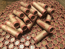 Load image into Gallery viewer, N.F. STRING & SON BANK WRAPPED ROLLS OF OLD WHEAT CENTS