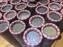 Load image into Gallery viewer, TIGHTLY CRIMPED ROLLS OF OLD UNITED STATES WHEAT &amp; INDIAN HEAD CENTS
