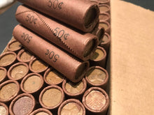 Load image into Gallery viewer, TIGHTLY CRIMPED ROLLS OF OLD WRAPPED WHEAT PENNIES
