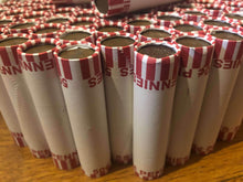 Load image into Gallery viewer, TIGHTLY CRIMPED ORIGINAL BANK WRAPPED ROLLS OF EARLY DATE WHEAT CENTS (1909-1939)
