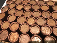 Load image into Gallery viewer, TIGHTLY CRIMPED ROLLS OF OLD WRAPPED WHEAT PENNIES
