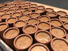 Load image into Gallery viewer, TIGHTLY CRIMPED ROLLS OF OLD WRAPPED WHEAT PENNIES
