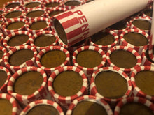 Load image into Gallery viewer, TIGHTLY CRIMPED ORIGINAL BANK WRAPPED ROLLS OF EARLY DATE WHEAT CENTS (1909-1939)
