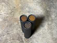 Load image into Gallery viewer, INDIAN HEAD CENT showing on end of old black unsearched us wheat penny roll cent coins estate collection sale lot hoard
