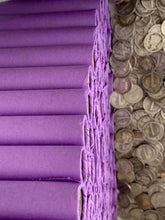 Load image into Gallery viewer, VINTAGE PURPLE BANK ROLL WITH A SILVER DIME SHOWING
