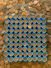 Load image into Gallery viewer, VINTAGE BLUE BANK ROLL WITH INDIAN HEAD CENTS SHOWING

